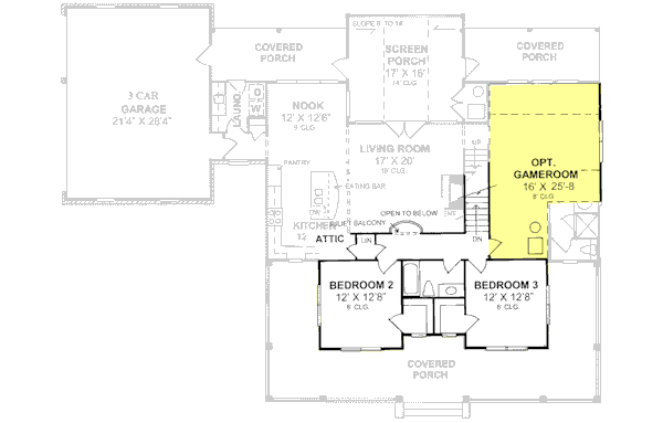 upper floor house blueprint