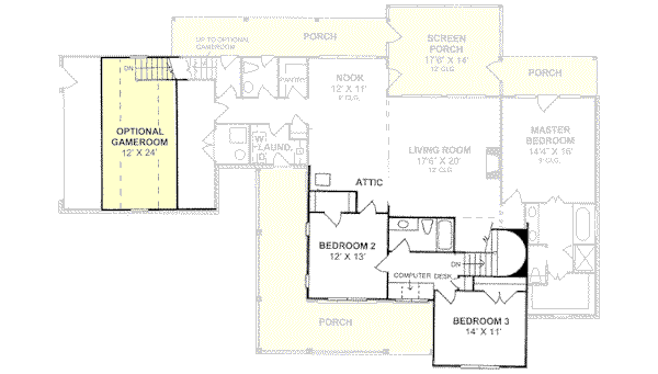 upper floor house blueprint