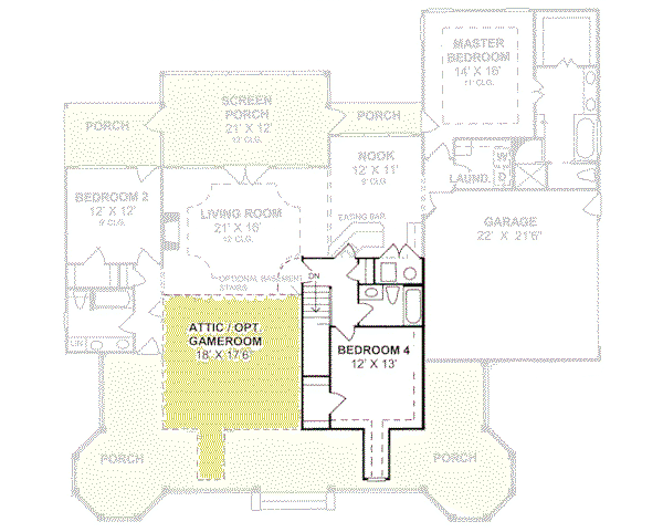 upper floor house blueprint