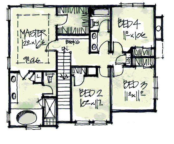 upper floor house blueprint