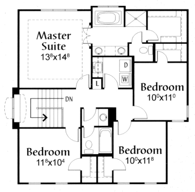 upper floor house blueprint