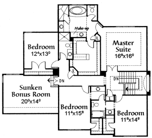 upper floor house blueprint