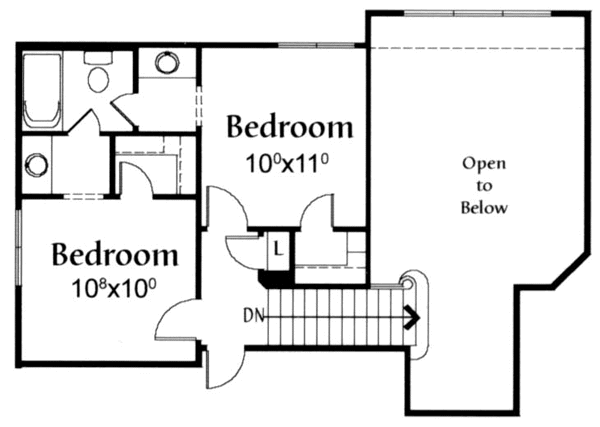 upper floor house blueprint