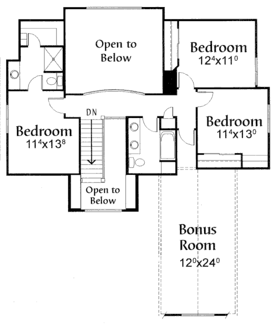 upper floor house blueprint
