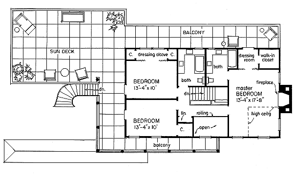 upper floor house blueprint