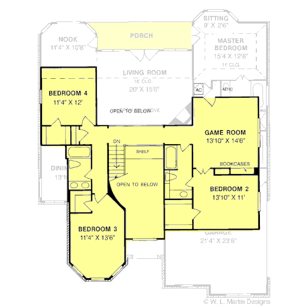 upper floor house blueprint
