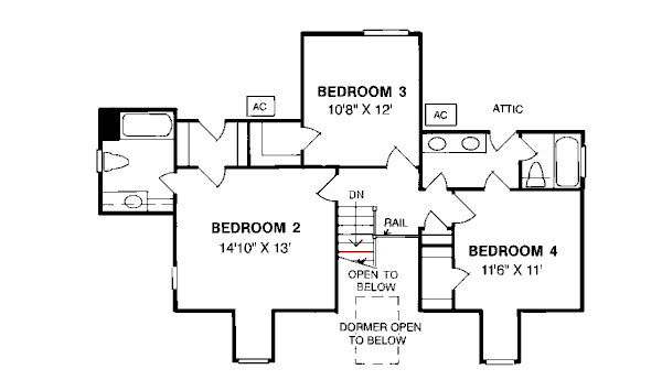 upper floor house blueprint