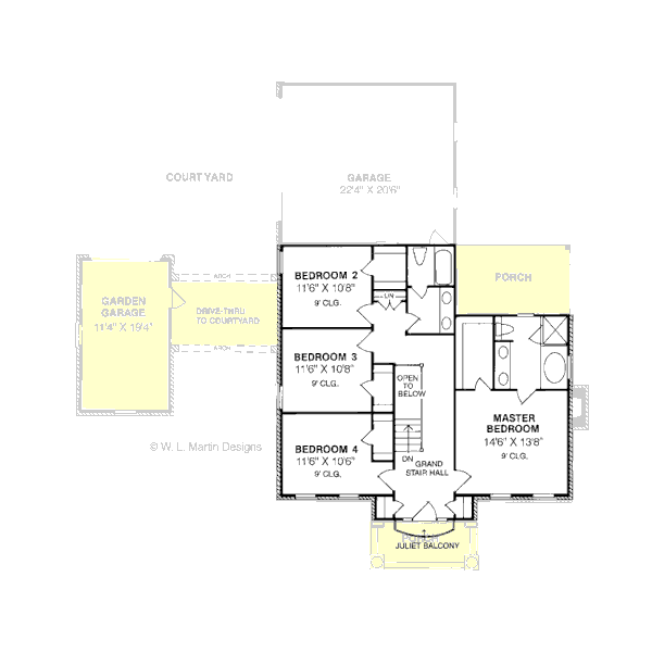 upper floor house blueprint