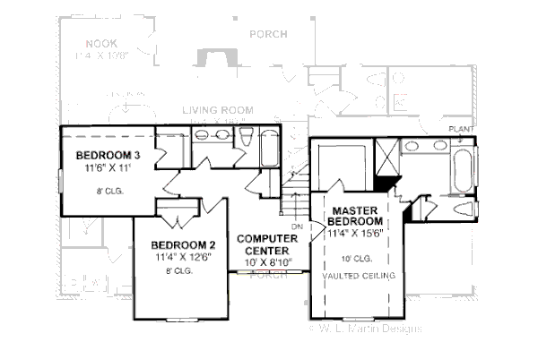 upper floor house blueprint