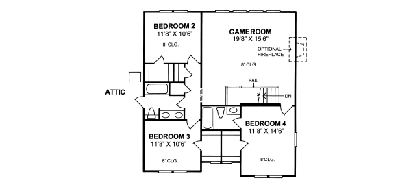 upper floor house blueprint