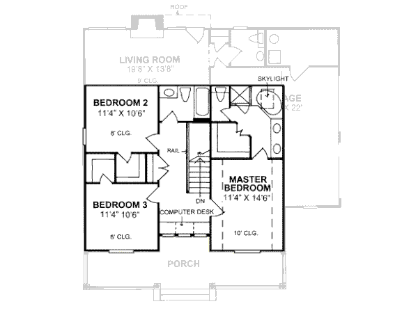 upper floor house blueprint