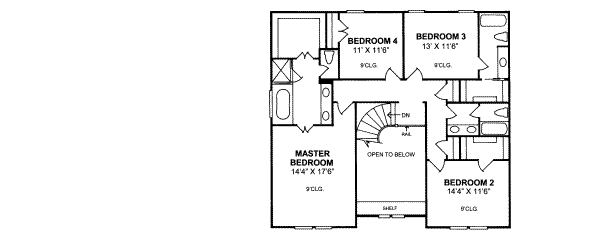 upper floor house blueprint
