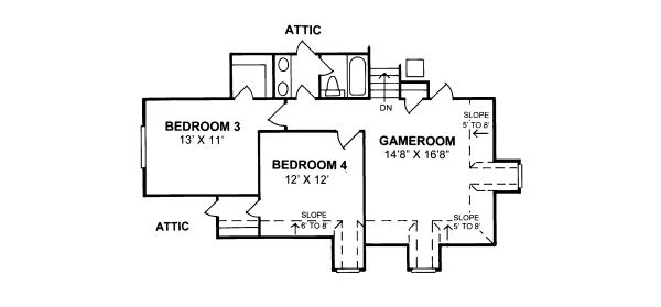 upper floor house blueprint