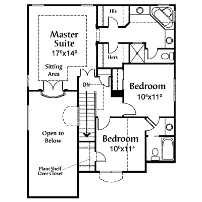 upper floor house blueprint
