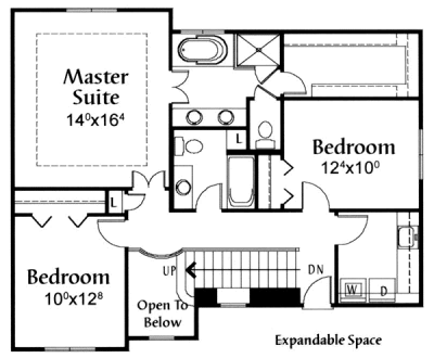 upper floor house blueprint