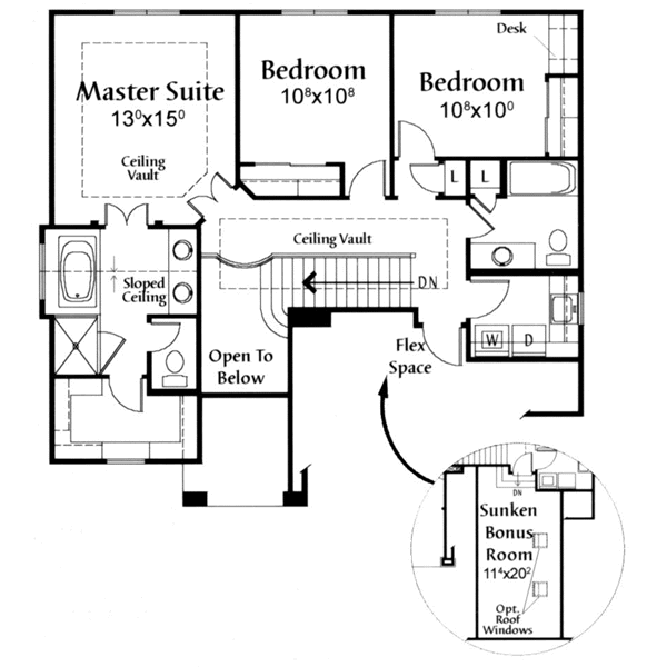 upper floor house blueprint