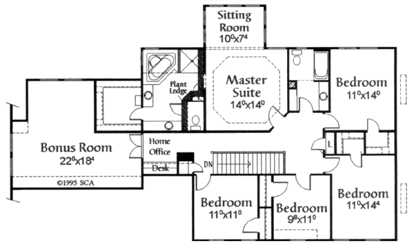 upper floor house blueprint