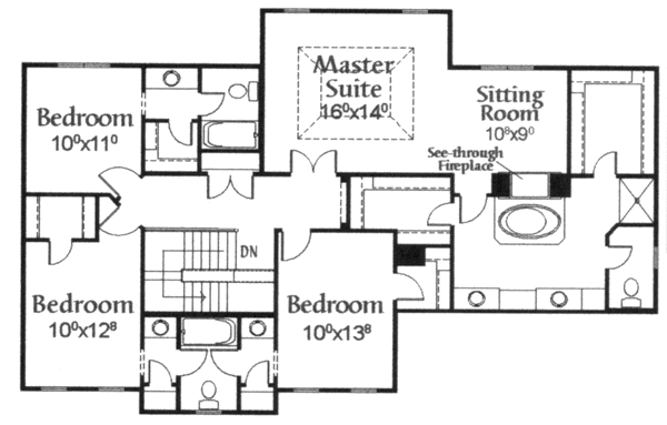 upper floor house blueprint