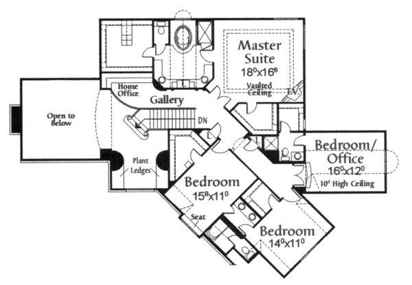 upper floor house blueprint