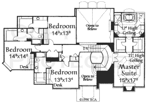 upper floor house blueprint
