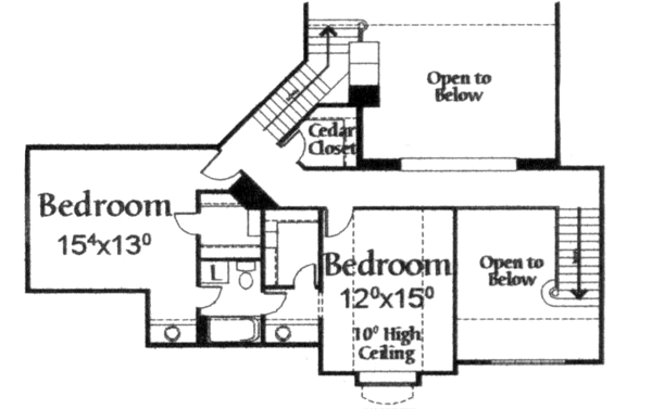 upper floor house blueprint