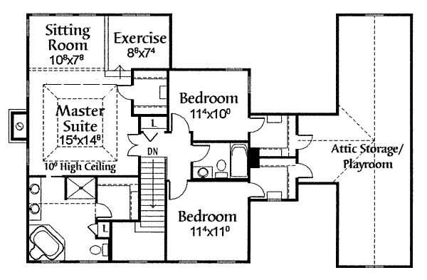 upper floor house blueprint