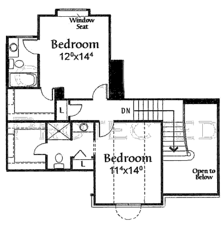 upper floor house blueprint