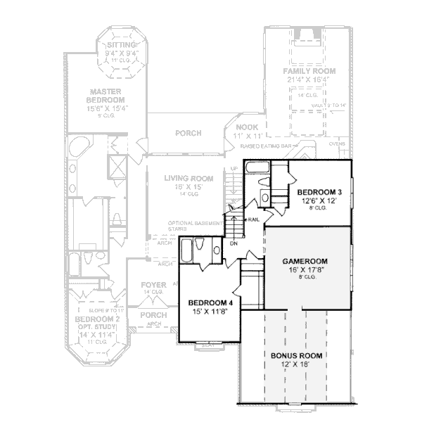 upper floor house blueprint