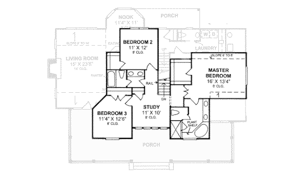 upper floor house blueprint