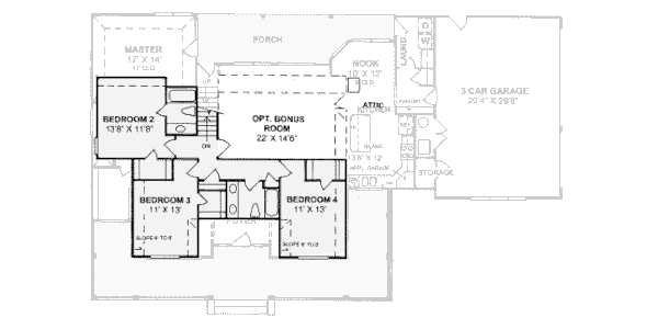 upper floor house blueprint