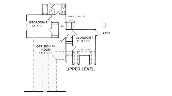 upper floor house blueprint