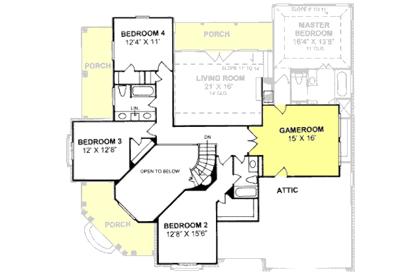 upper floor house blueprint