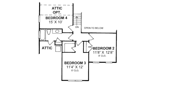 upper floor house blueprint