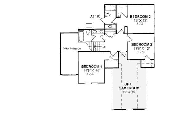 upper floor house blueprint