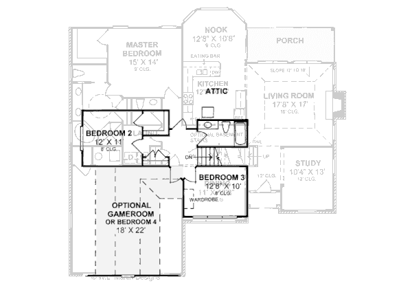 upper floor house blueprint