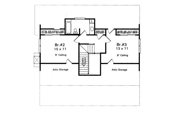 upper floor house blueprint