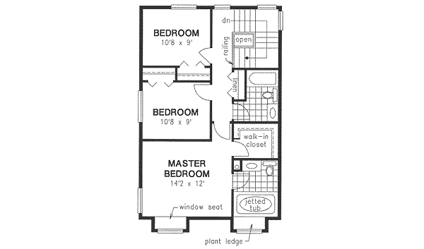 upper floor house blueprint