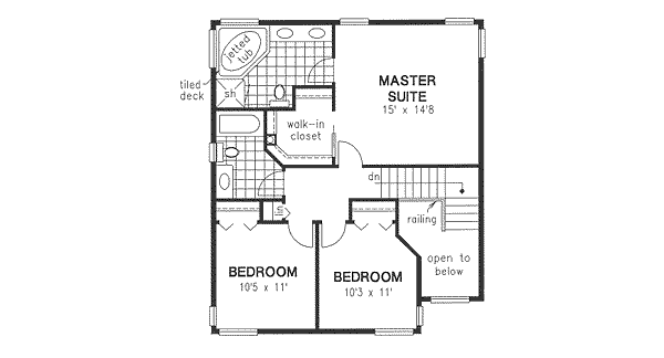 upper floor house blueprint