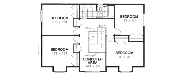 upper floor house blueprint