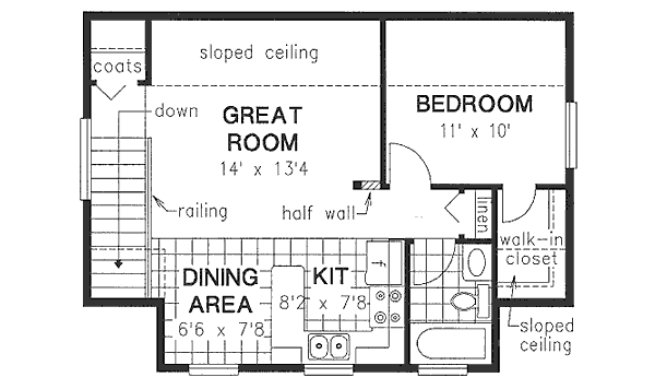 upper floor house blueprint