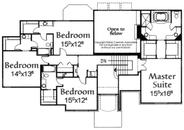 upper floor house blueprint