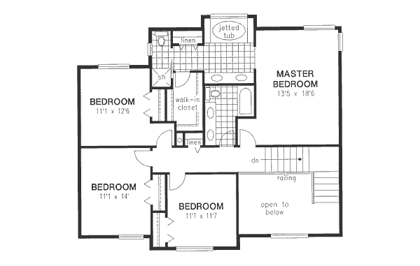 upper floor house blueprint