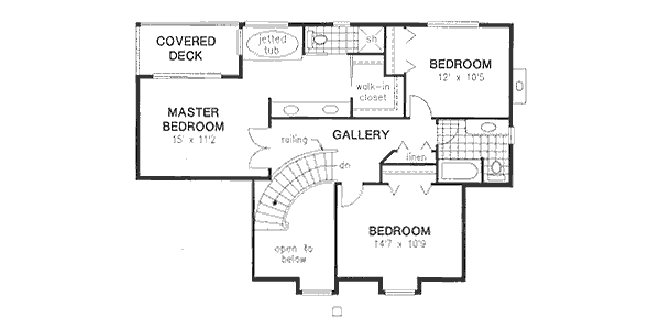 upper floor house blueprint