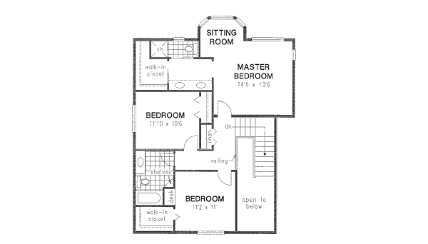upper floor house blueprint