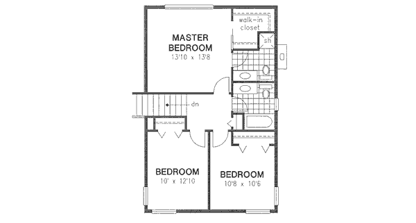 upper floor house blueprint