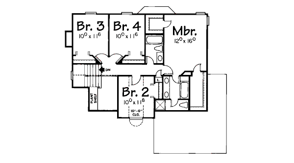 upper floor house blueprint