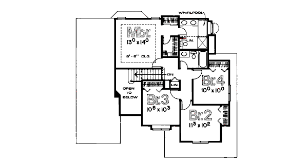 upper floor house blueprint