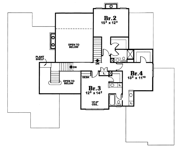 upper floor house blueprint
