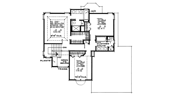 upper floor house blueprint