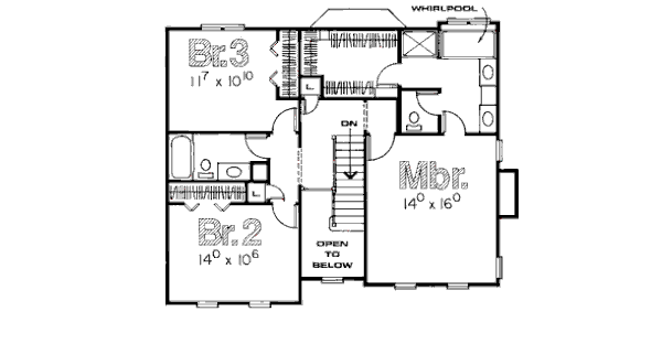 upper floor house blueprint